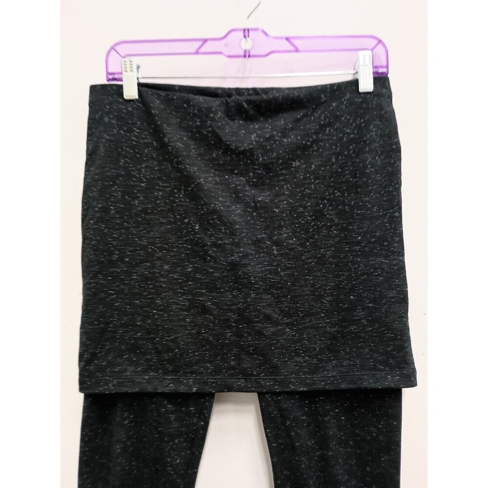 CAbi Womens Skirted M Legging Small Gray Space Dye Ankle Activewear #3210 - Picture 2 of 8